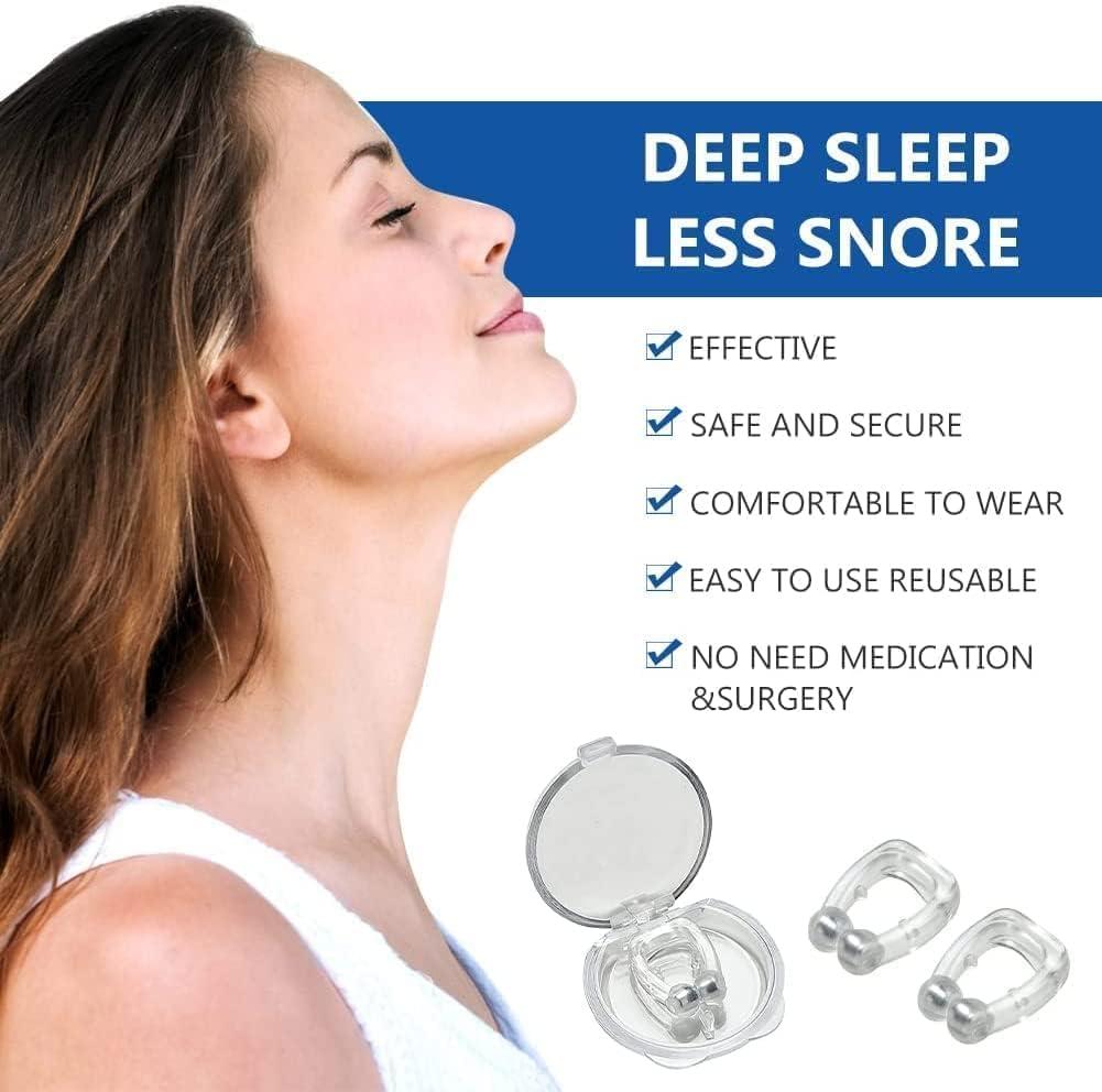 Generic Anti Snoring Nose Clip Device For Men and Women, Snoring stopper for men , Snore Free Magnetic Nose Clip, Instant relief from snoring, Sleeping Aid Devices Ease Breathing, Relieves Nasal Nose Clip (Pack of 2)