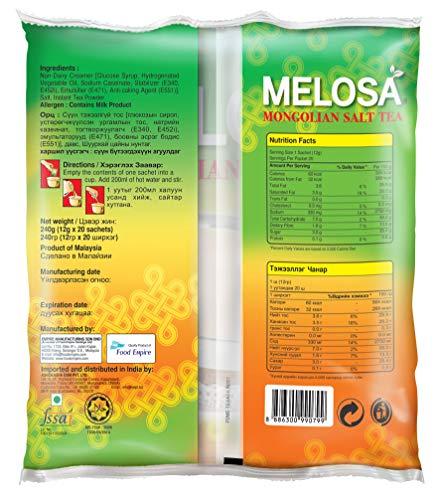 MELOSA MELOSA, Mongolian Salt Tea Butter Tea PO Cha. Instant 3 in 1 Tea Mix g, 240 gram