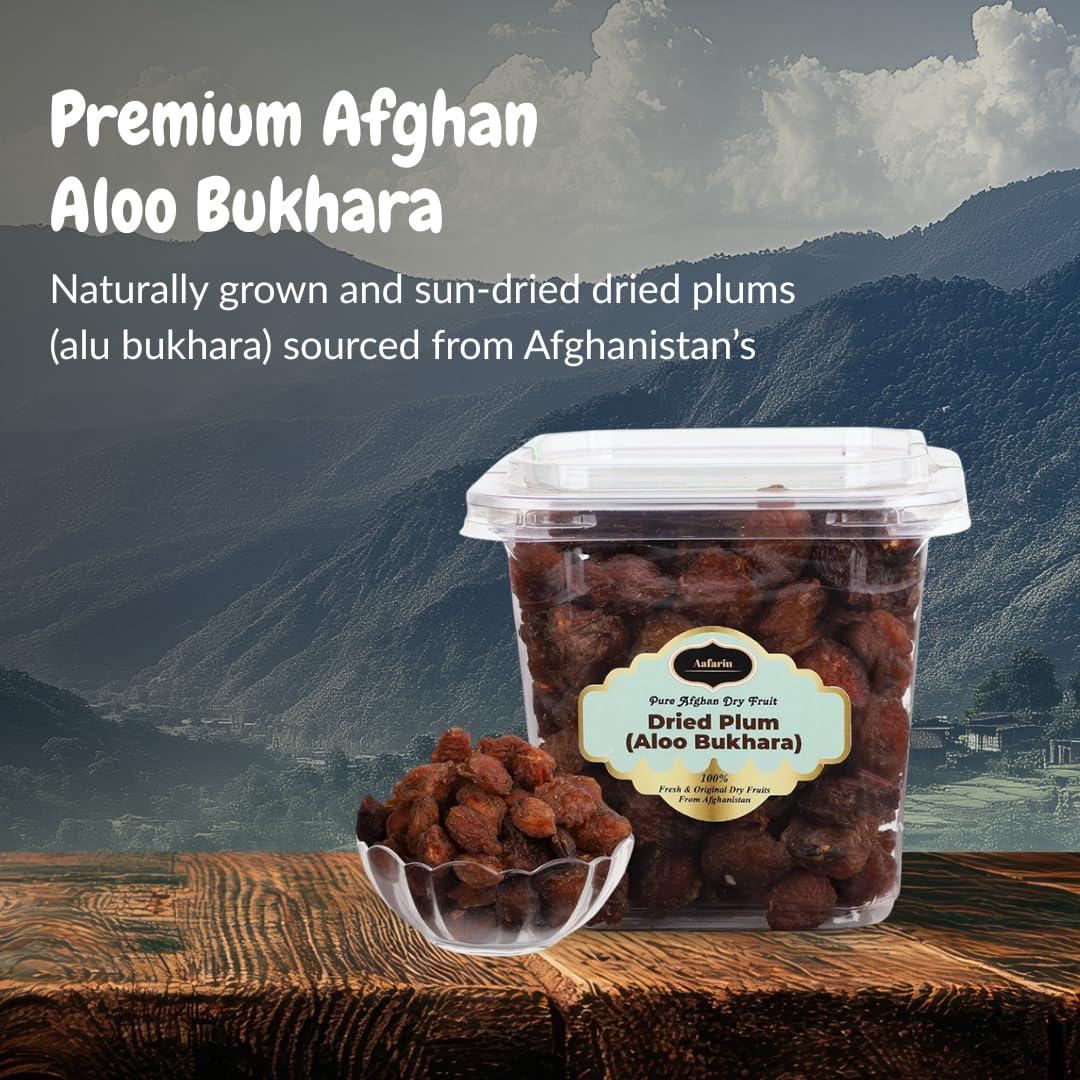 AAFARIN AAFARIN PREMIUM AFGHAN ALOO BUKHARA | DRIED PLUMS | ALU BUKHARA (500 GRM)