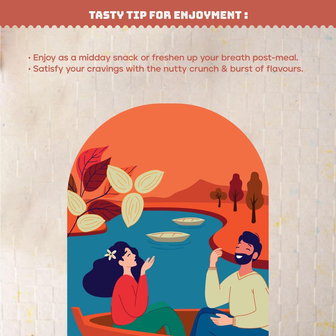 JOY SPOON JOY SPOON Joyspoon Mukhwas Mouth Fresheners (100Gm) | Dry Fruit And Seed Mix Sugar-Free Snacks | Trail Mix | Traditional Mouth Freshner | Almond Delight (Jar)