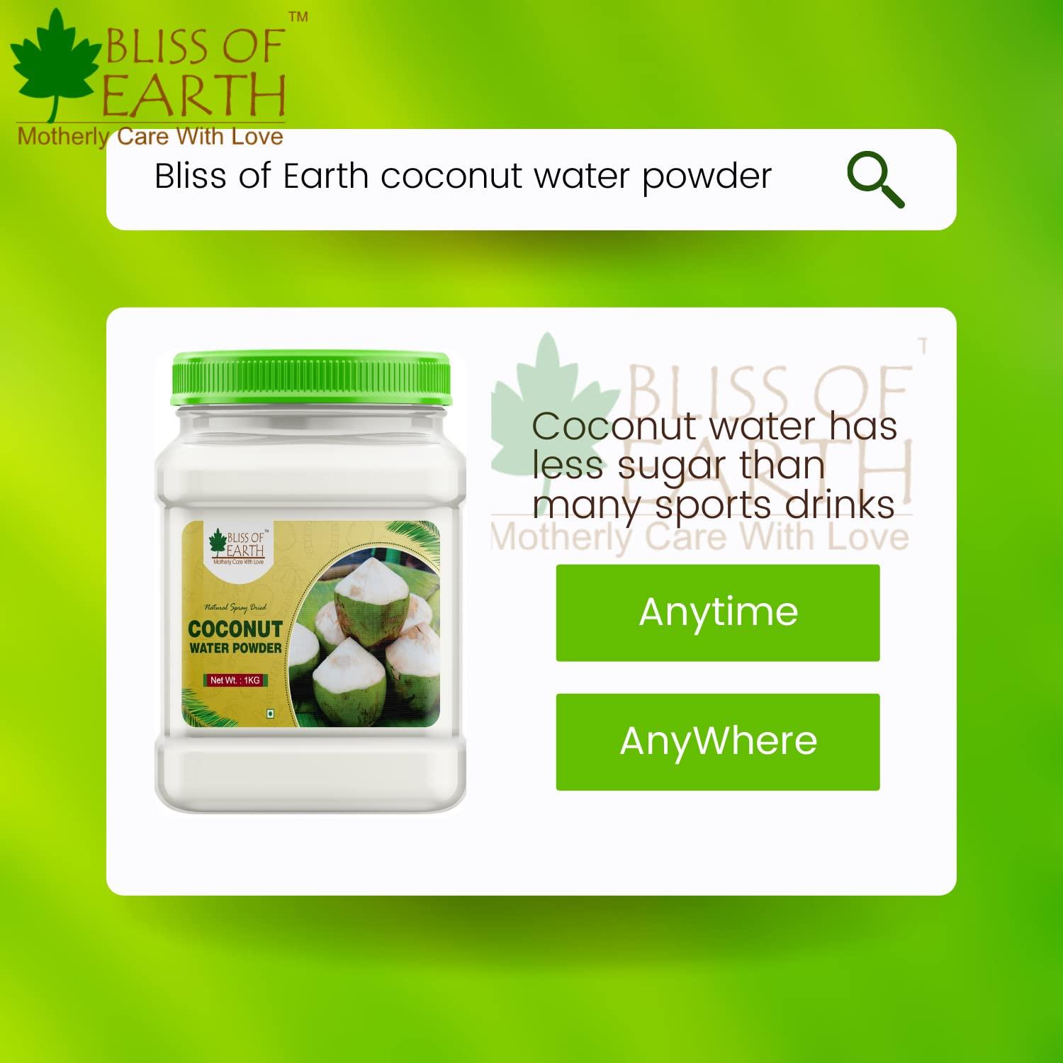 BLISS OF EARTH Bliss of Earth 2x200 Gram Coconut Water Powder Natural Spray Dried (Pack 2)