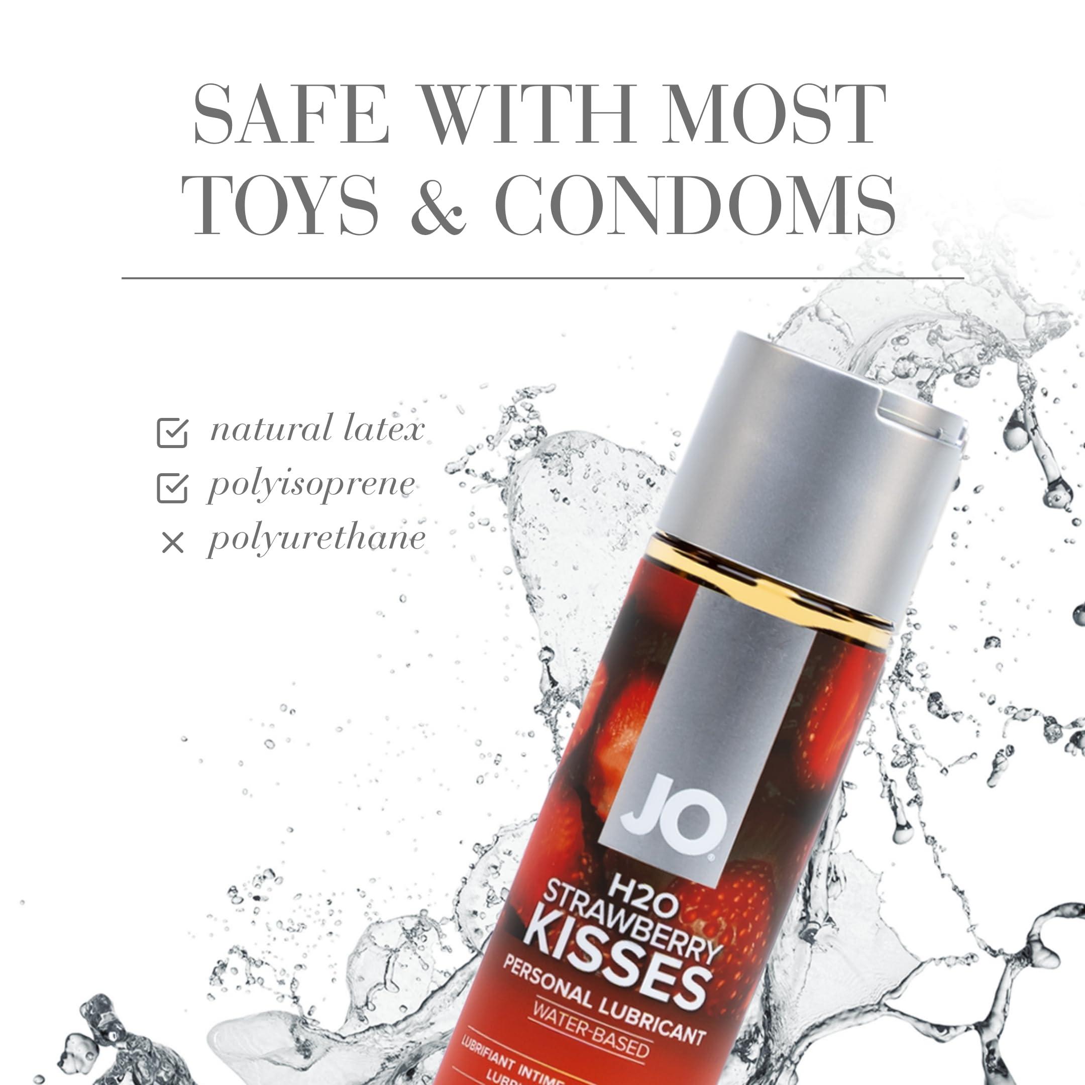 JO System Jo H2O Flavored Lubricant, Strawberry, 5.25 oz/155 ml