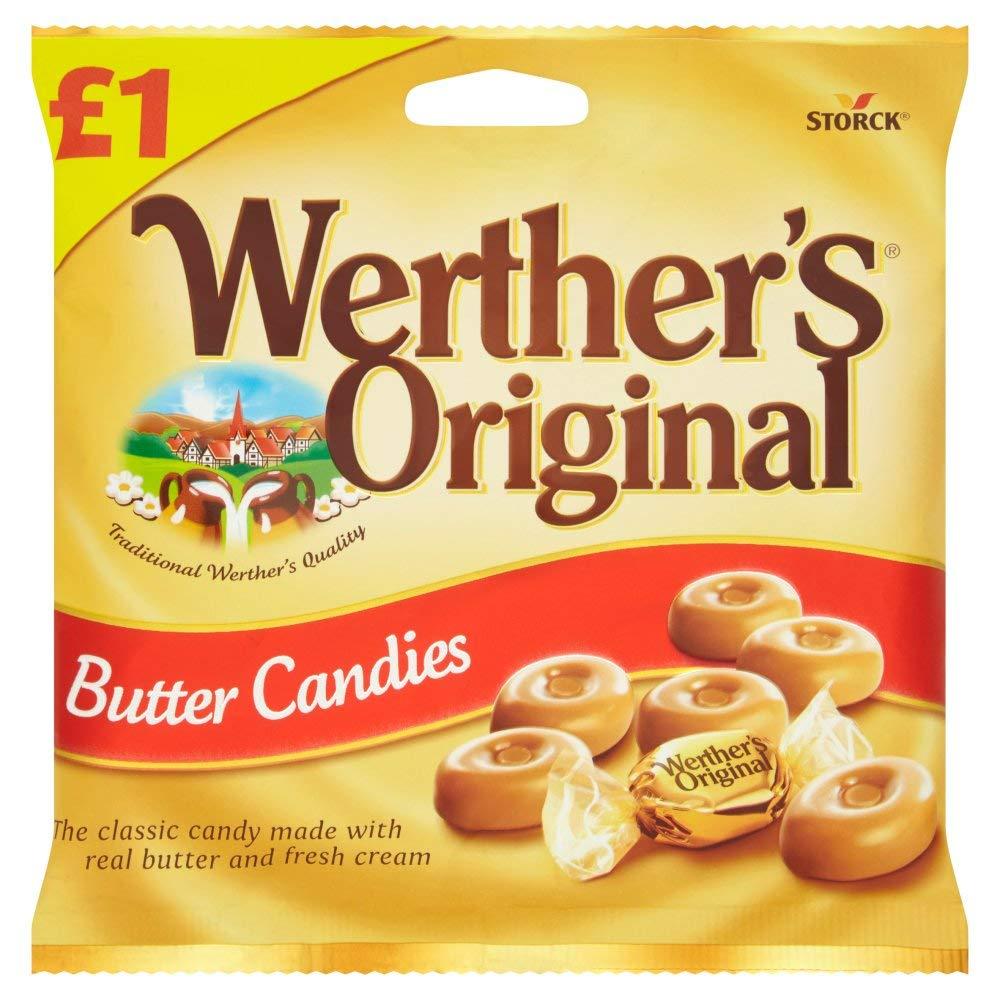 Werther's Werther\'s Original Butter Candies, 110 Grams ( Vegetarian )