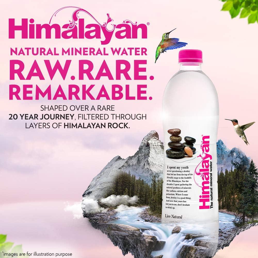 Himalayan Himalayan Natural Mineral Water (1000 ml x 12 bottles): Mildly Alkaline, Sourced from Himalayas, Untouched & Unprocessed