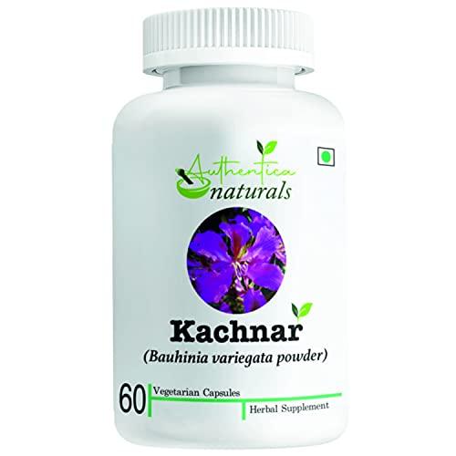 Authentica naturals Authentica naturals Kachnar Capsules | Bauhinia variegata | Reduces Thyroid Issues | Removes Mouth Ulcers & Bad Breath | Improves Liver Functioning | 850 mg (60 Vegetarian Capsules)
