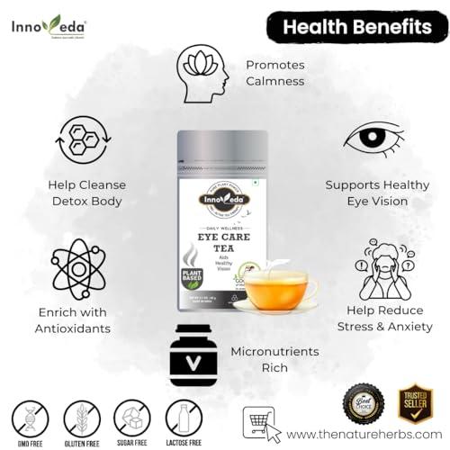 INNOVEDA Eye Care Tea (1 Month Pack, 30 Tea Cups) - Helps with Eye Health, Vision, Power, Eyesight