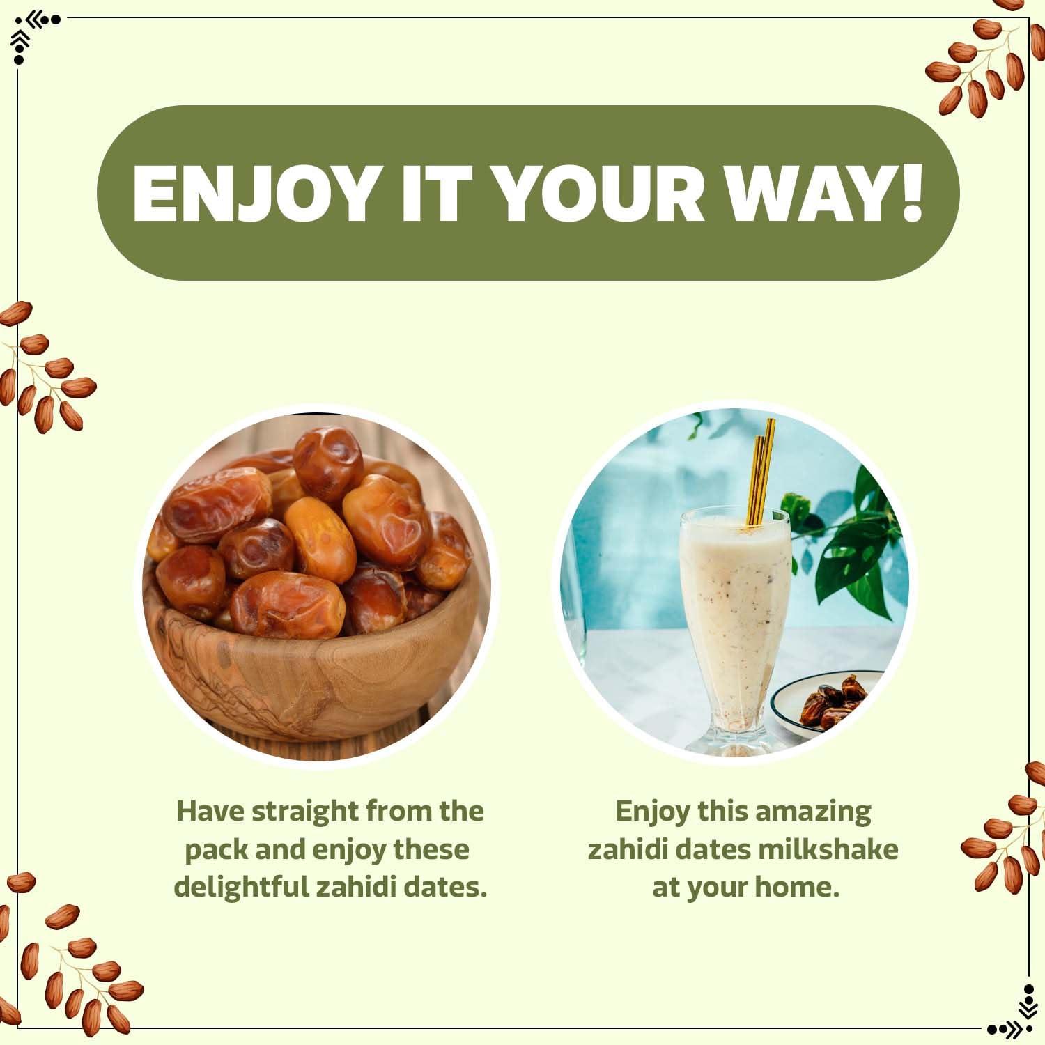 WONDERLAND FOODS (DEVICE) WONDERLAND FOODS (DEVICE) Dry Fruits Zahidi Dates 1Kg (500G X 2) Pouch | Healthy & Nutritious Soft Khajoor | Khajur Rich In Iron, Fibre & Vitamins, Fresh