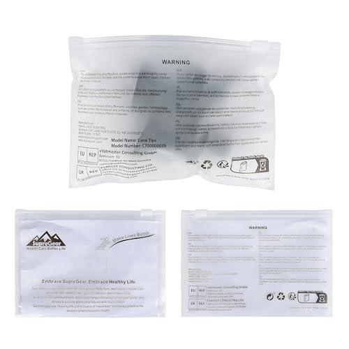 supregear supregear 4pcs Quad Cane Tip, Non-Slip Rubber Cane Tip Extreme Grip Heavy Duty Cane Replacement Rubber Foot for 1/2 Inch Diameter Standard Walking and Standing Stick Accessory, Black