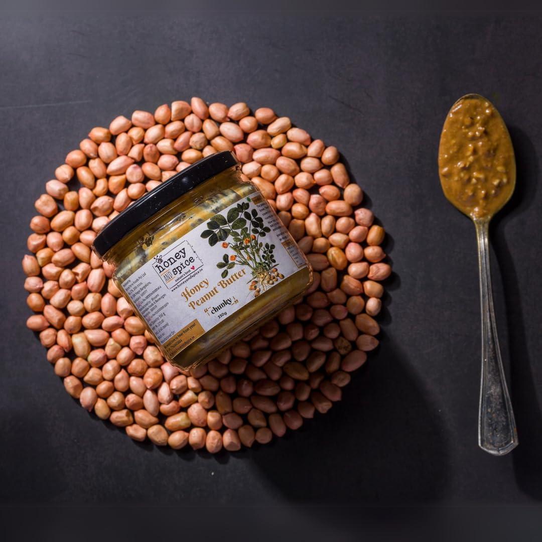 Honey and Spice Honey and Spice Chunky Peanut Butter Natural Crunchy With Honey and Hand Roasted Peanuts