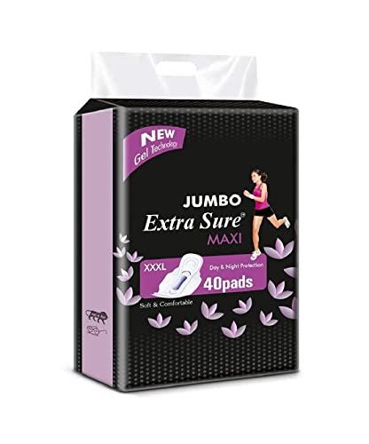 Extra Sure Extra Sure Jumbo Extra Sure Maxi Sanitary Pads Combo Pack of 2x40 Pads