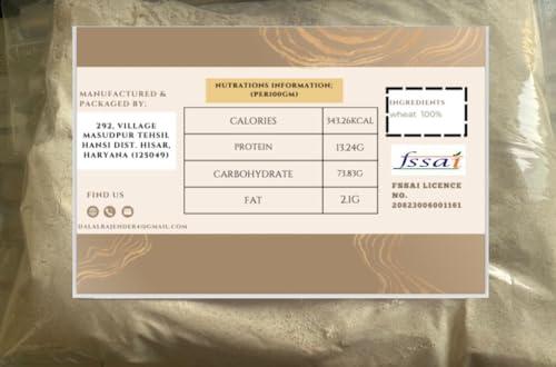 B.L.D. ORGANICS Natural Wheat Flour | Sudh Chakki Atta | High In Fiber | Premium Whole Wheat Flour |Low Gluten Ancient Grain | Certified Organic Atta | 100% Natural | 1 kg (1)