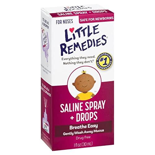 Little Remedies Little Remedies Little Noses Saline Spray Drops - 1 Fl Oz (Pack Of 2)