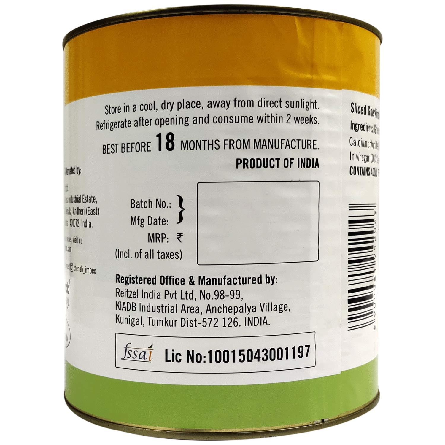 Hugoreitzel Hugo Reitzel Sliced Gherkins, 2.96kg