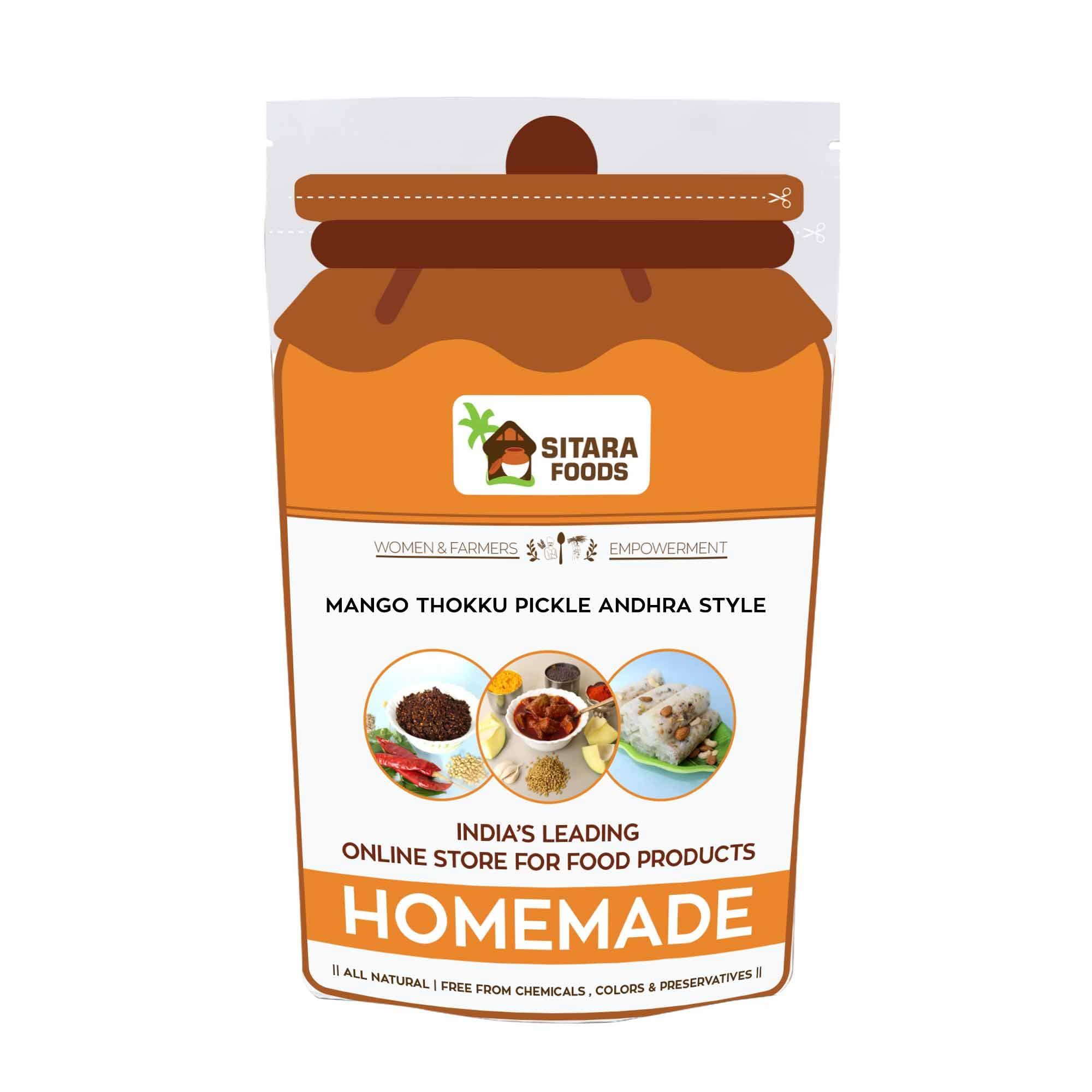 SITARA FOODS Sitara Foods Mango Thokku Grated Mango Pickle Aam Achar Home Made 1000 Grams Pack