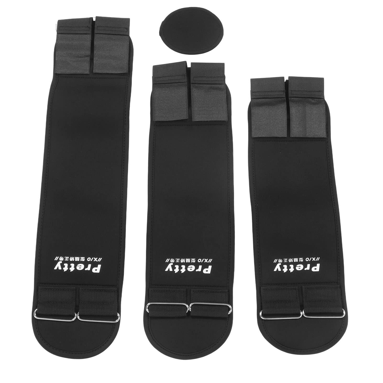 Generic NEE Leg Correction Belt Soft Elastic Correct Leg Tape 3 Pcs. Black for O Type Legs L