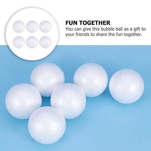 HEALLILY Funny DIY Easter Eggs Blank Bubble Round Balls Ornaments Painting Materials