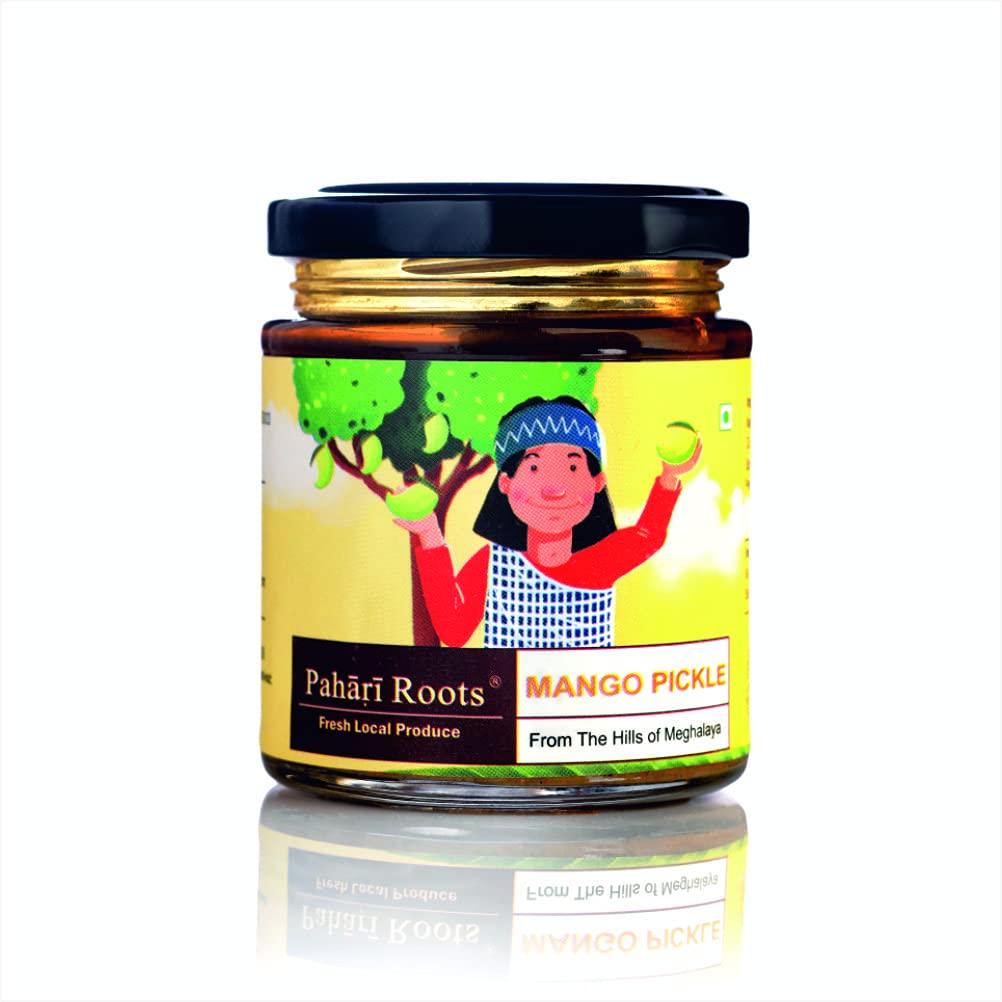Pahari Roots Pahari Roots Mango Pickle from Meghalaya | 400Gm (2 Bottles of 200G Each)