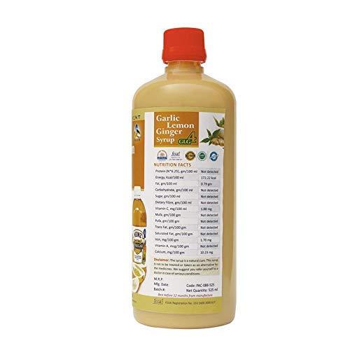 SKSB SKSB GLG4 Garlic, Lemon, Ginger, Apple Cider Vinegar Syrup (without Honey) 525 ml