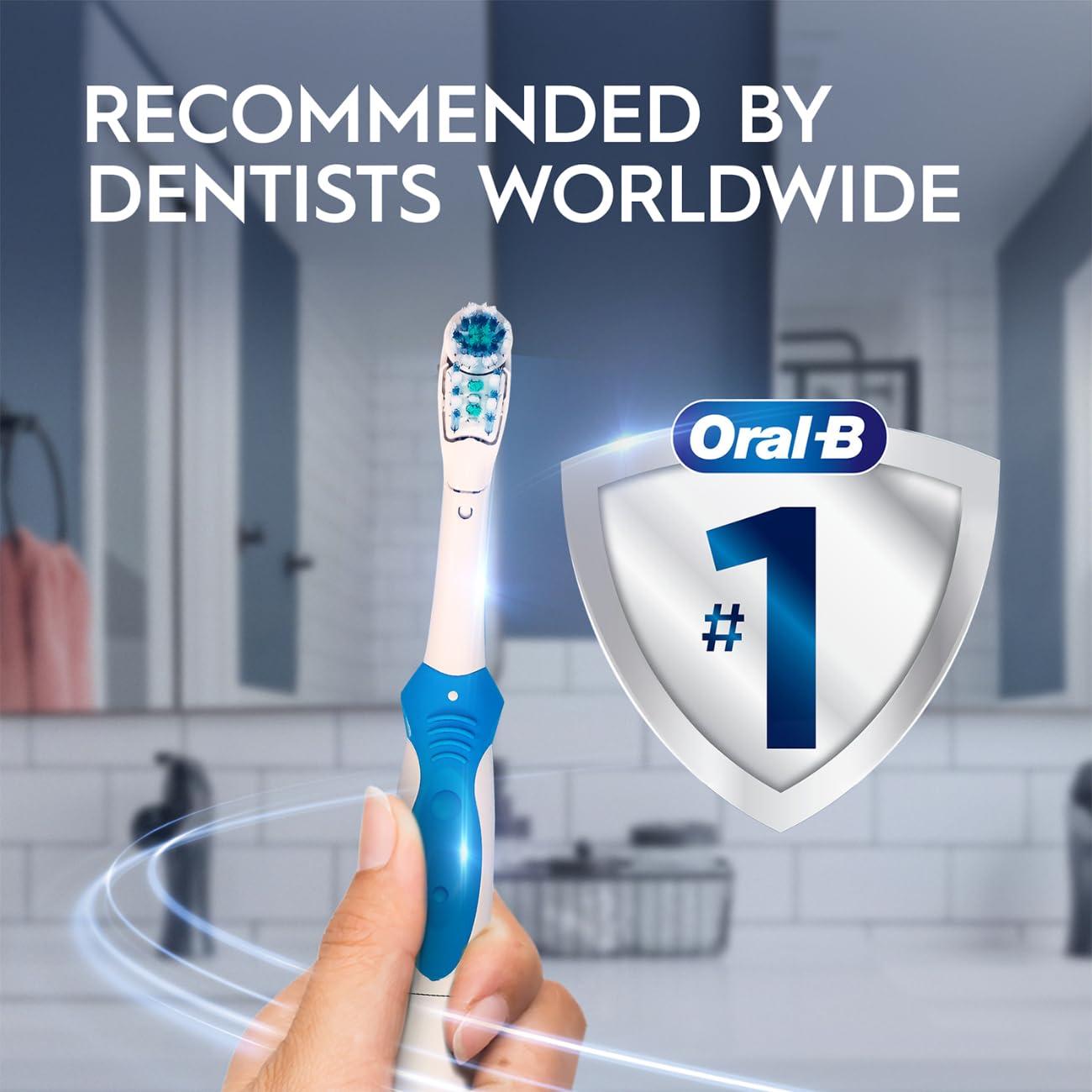 Oral-B Oral B ORIGINAL Cross Action Battery Toothbrush Replacement Brush Heads [10X POWERFUL THAN COMPATIBLE PRODUCTS], Soft Bristles, 2 Refills