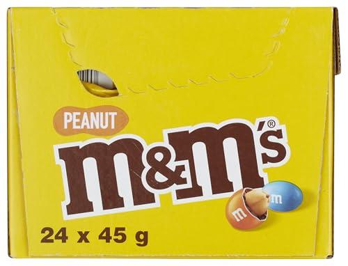 Mars MARS M&M's Peanut Single, 45 g - Pack of 24
