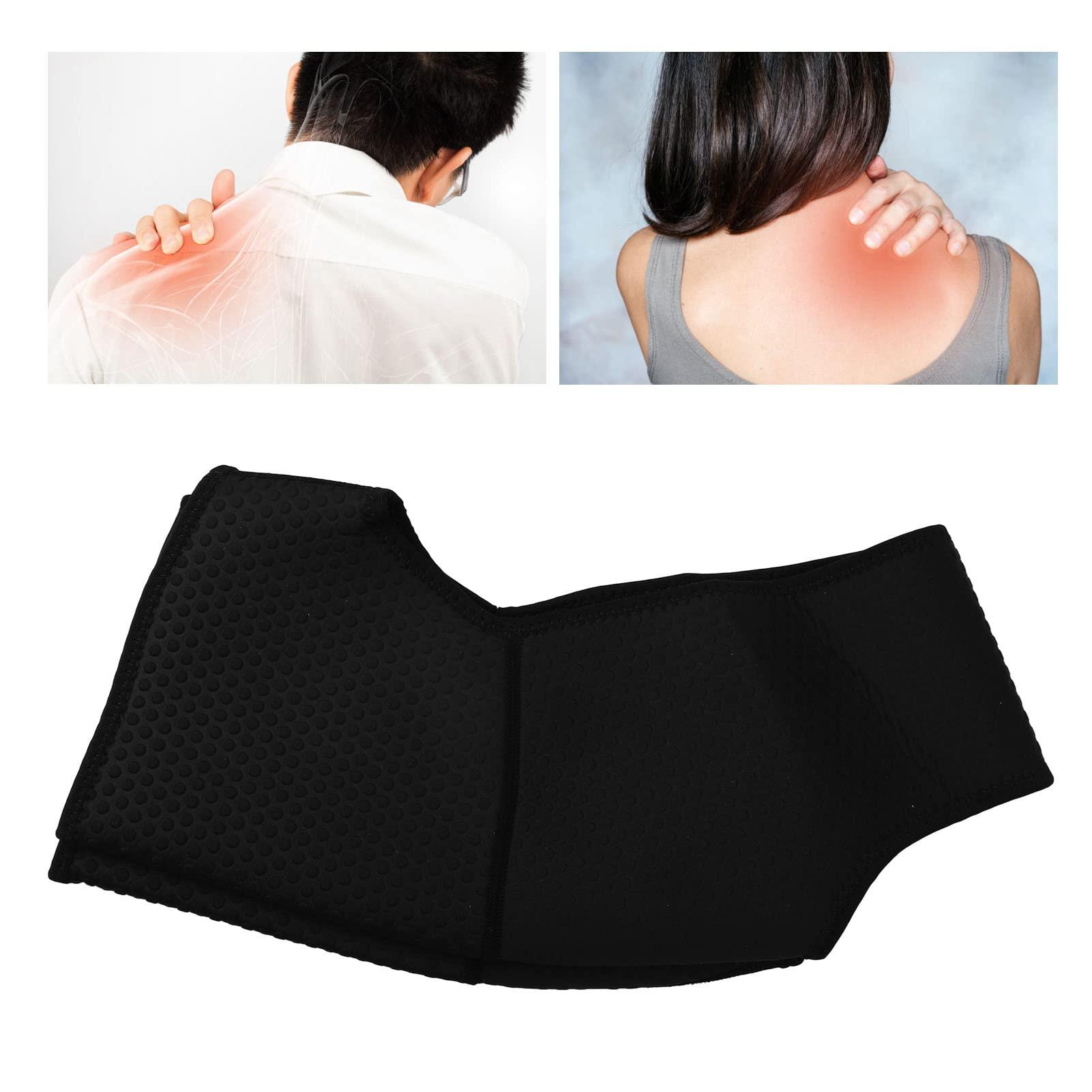 LJCM Double Shoulder Support, Breathable Soft and Comfortable Comprehensive Protection Shoulder Strap Brace Perfectly Fit for Shock Relief (L)