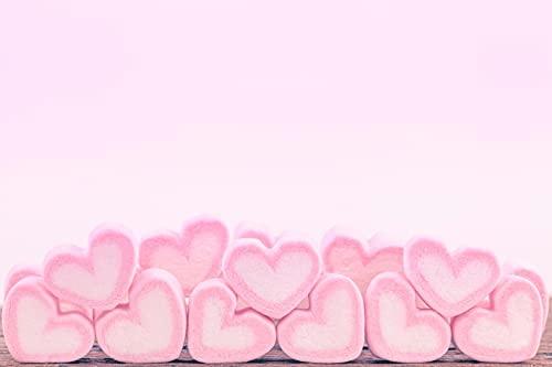 Veganic Veganic Marshmallows Pure Veg 50 Pieces Heart Shape Strawberry Vanilla Flavour Pink White Marshmallow Candy Soft And Tasty Candy Perfect For Kids Adults 100gm