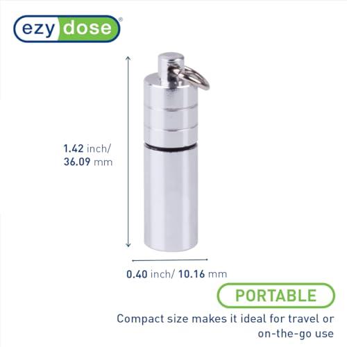 EZY DOSE Nitro Fresh Pill Case, Nickel-plated Brass