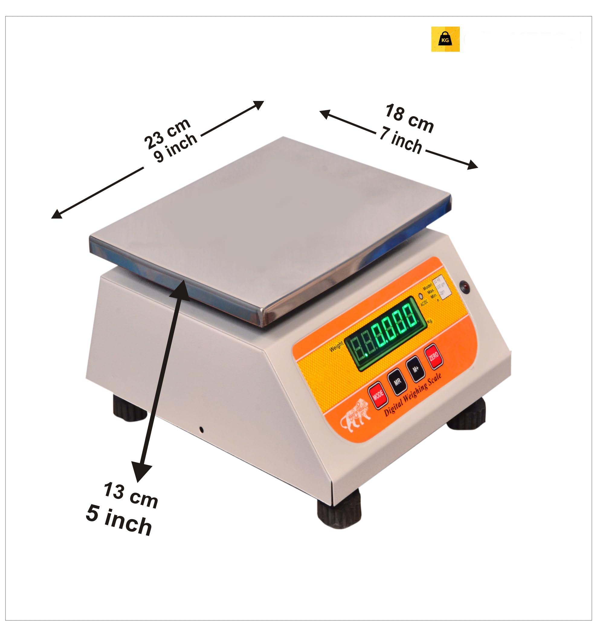 GRAMTECHNOLOGY GRAMTECH Weight Machine for Shop 30kg x 2g High-Precision Weighing Scale Digital, For Factory and other Uses 1