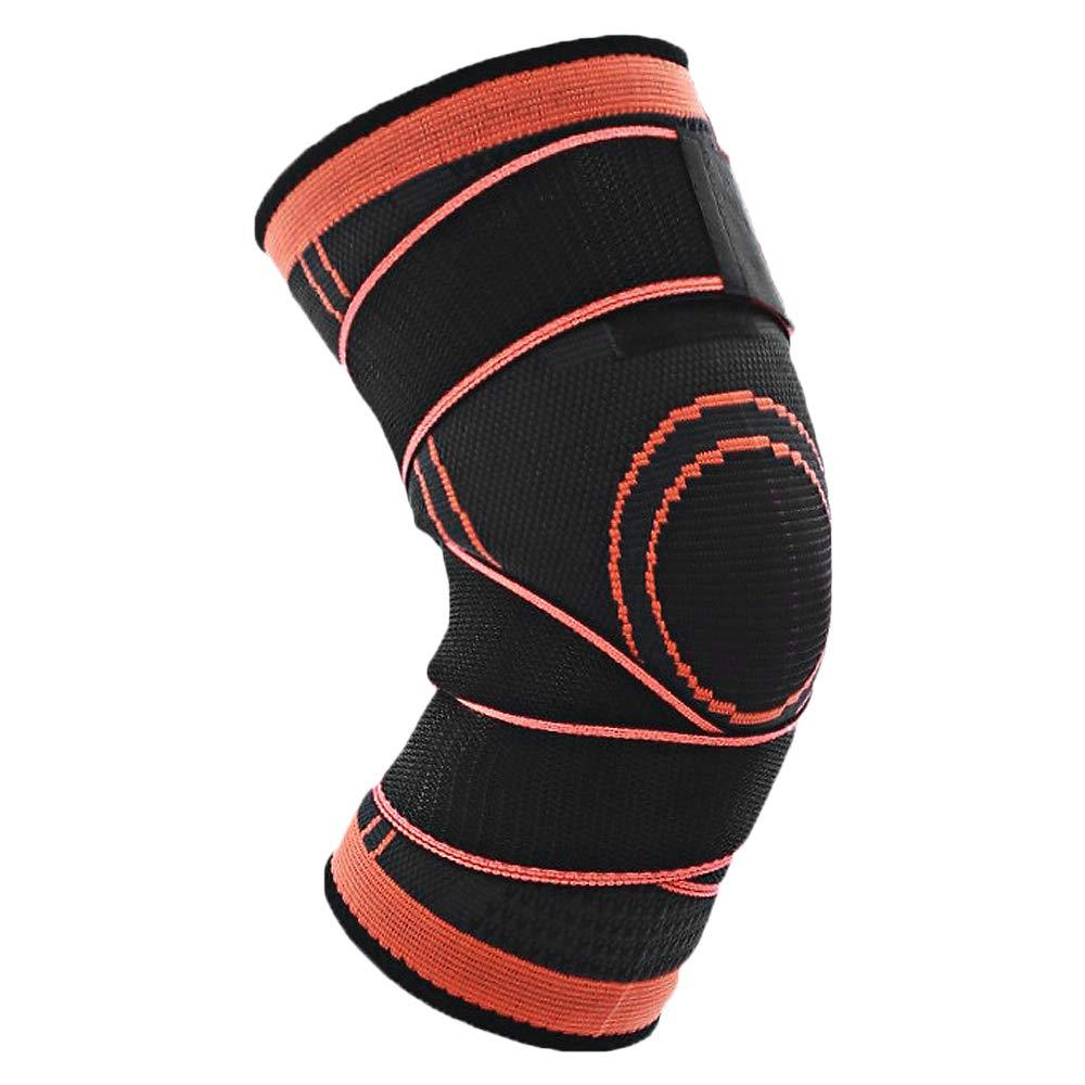 KKmoon-1 Basketball Knee Brace Pads Sports Knee Sleeve with Bandage Breathable Knee Support tector