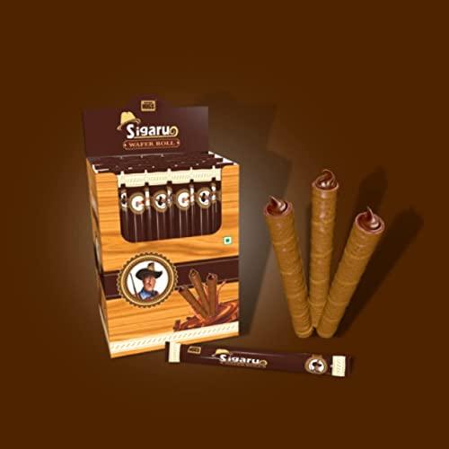 Hugs Hugs Sigaru Wafer Roll - Chocolate flavoured wafer rolls - 24 pieces (288g)