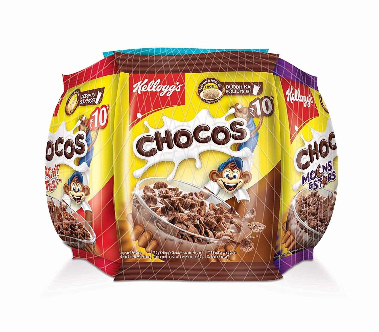 Kellogg's Kellogg's Chocos Variety Pack, 175g,Yellow