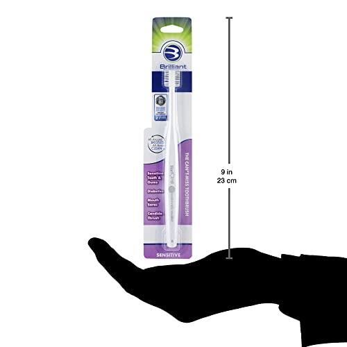 HartFelt 1 Count : HartFelt Sensitive 360 Toothbrush (1 Count)–Great for Diabetics, Seniors, and those with Dry Mouth