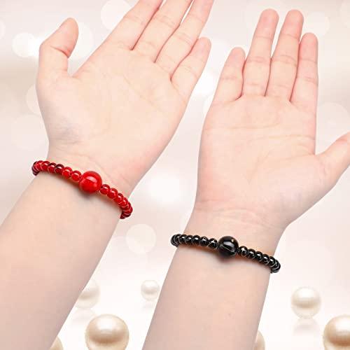 Sureio 6 Pieces Anti Nausea Wristband Adjustable Motion Sickness Bracelet Morning Sickness Sea Bands for Pregnancy Acupressure Seasickness Wristband for Kids Adults Nausea Car Sickness Travel Sickness