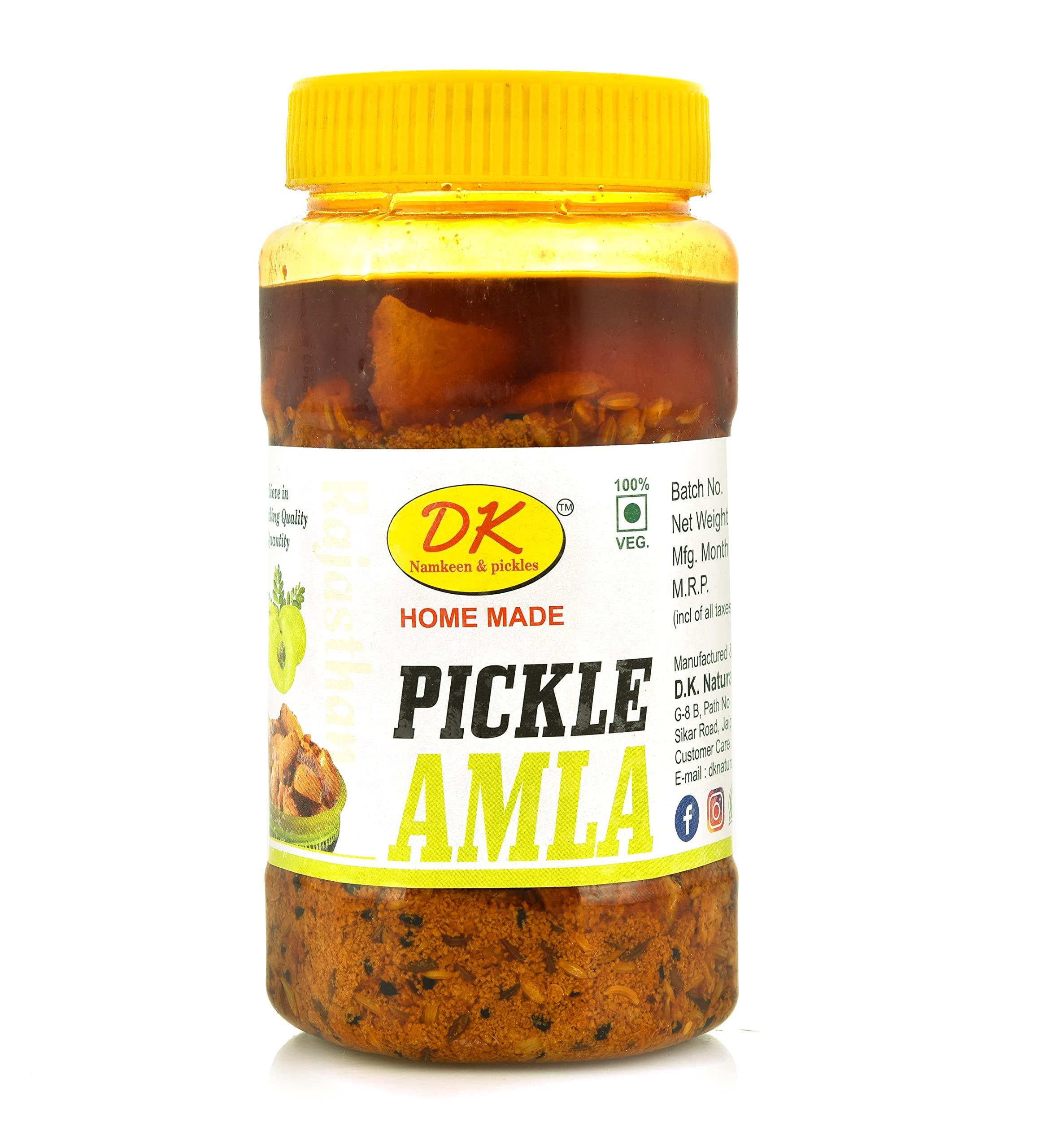 DK Namkeen & Pickles DK Pickles Rajasthani Homemade(Gunda) Lasuwa Pickle and Amla Pickle Rajasthani Lasode ka Achar aur Amla ka Achar ghar ka achaar (Sarso Ka Tel,Mastard Oil, Sa Bana)