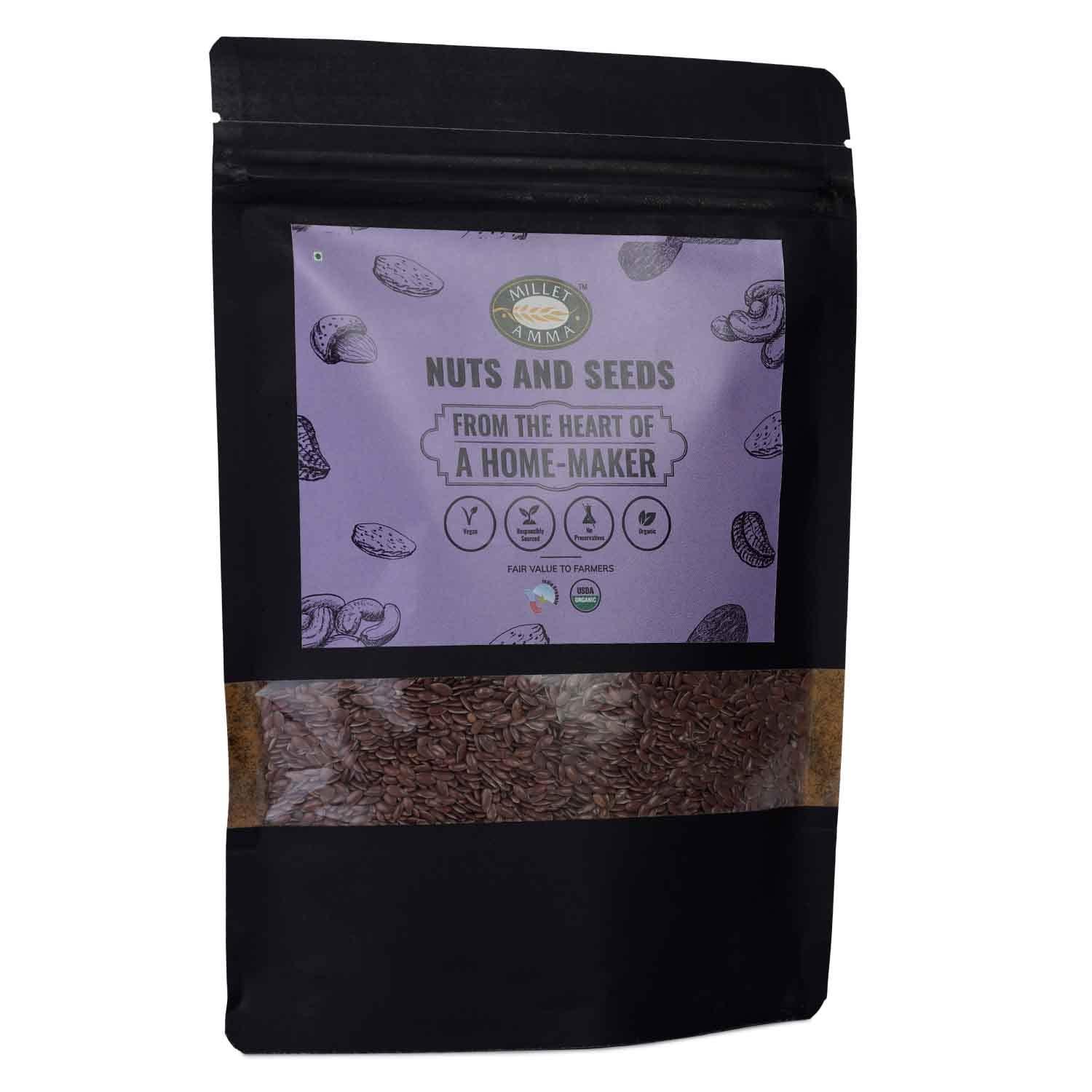 MILLET AMMA Millet Amma Organic Garden Cress Seeds - Pack Of 3 (100g each), Aliv Seeds, Haleem Seeds, Rich In Vitamins, Healthy And Organic Foods, Gluten Free, Vegan, Nutrient Rich, Healthy Living