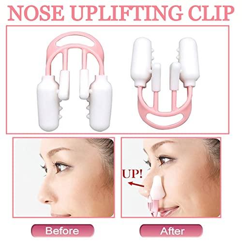 Nasmodo Nasmodo Nose shaper for women men for big nose clip shaping, nose corrector tool,nose correction clip lifting shaper clip,nose clippers (Pink)