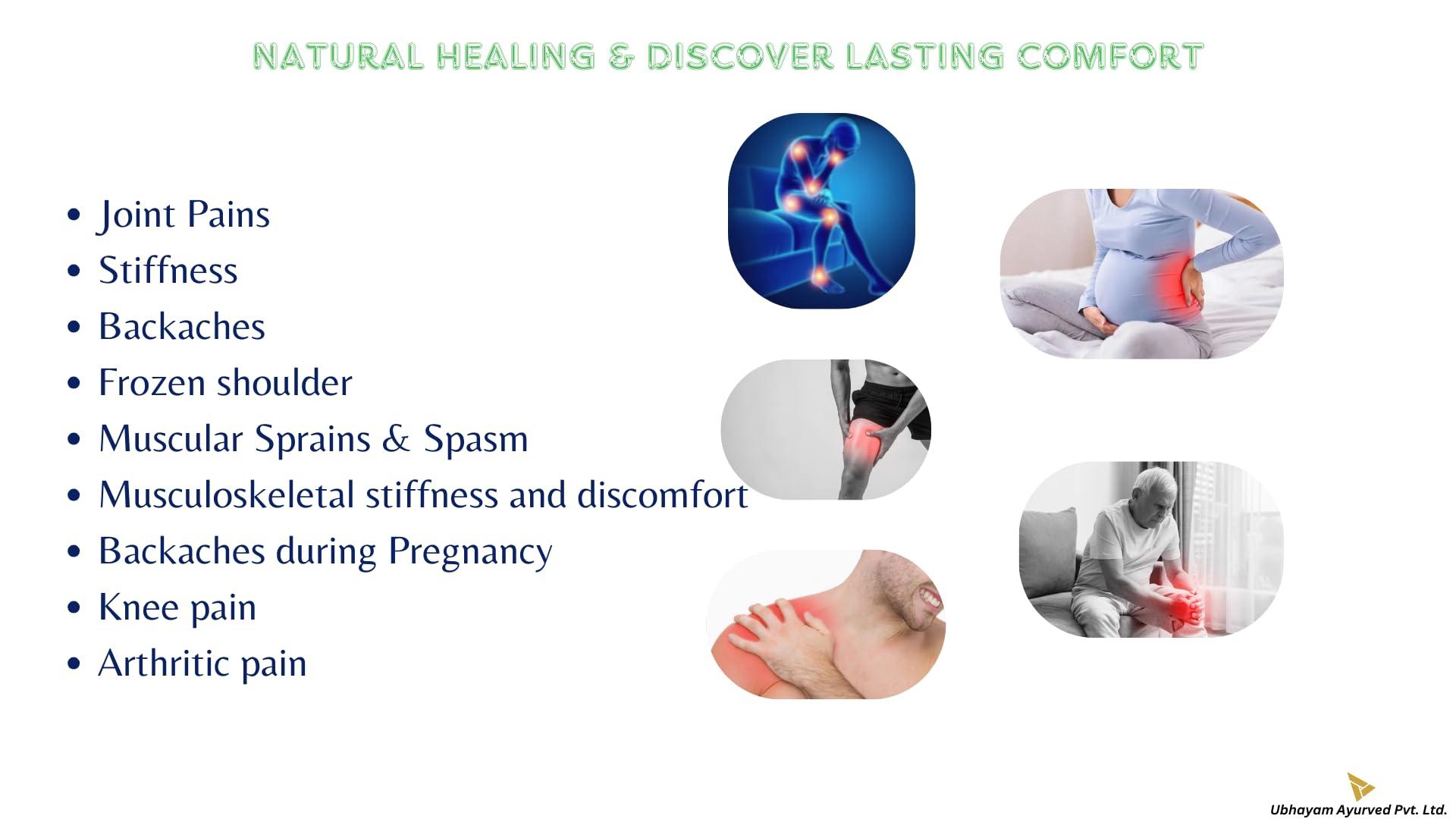 UBHAYAM Ubhayam Pain Relief Elixir | Ayurvedic & Handmade Pain Relief Oil with Cinnamon, Clove & Sesame Oil (100 ml)