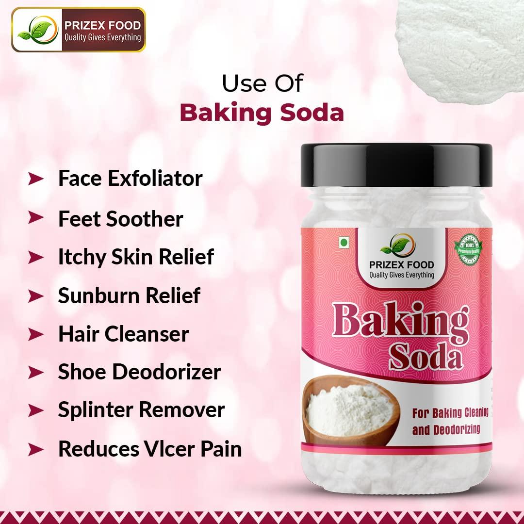Prizex Prizex Baking Soda | uses for Cleaning face Skin Teeth whitening Cooking Eating 900gm