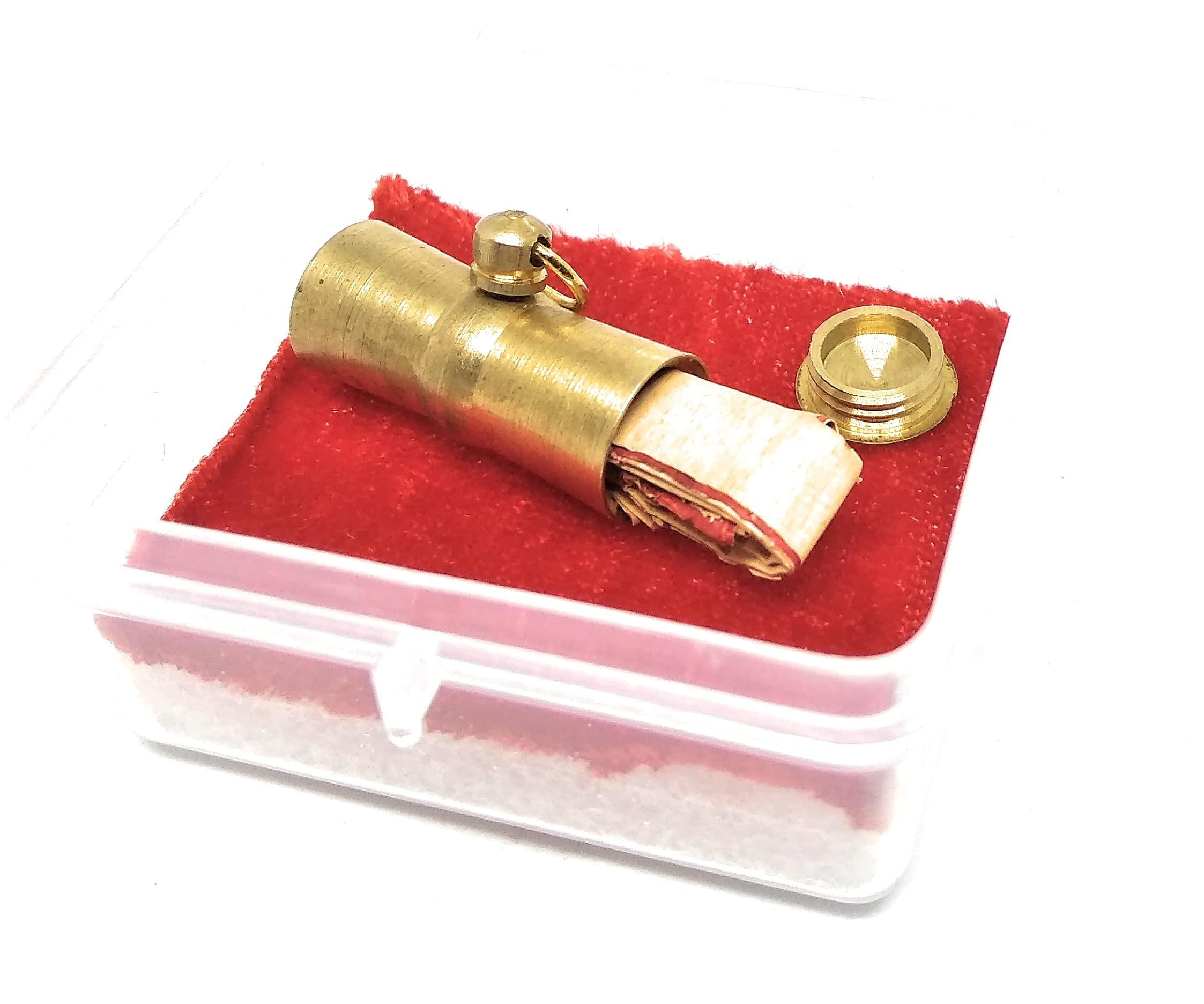 Ayurved Ashtadhatu Guru Grah Shanti Kavach Shanti Tabiz In Gold Plated With Bhojpatra