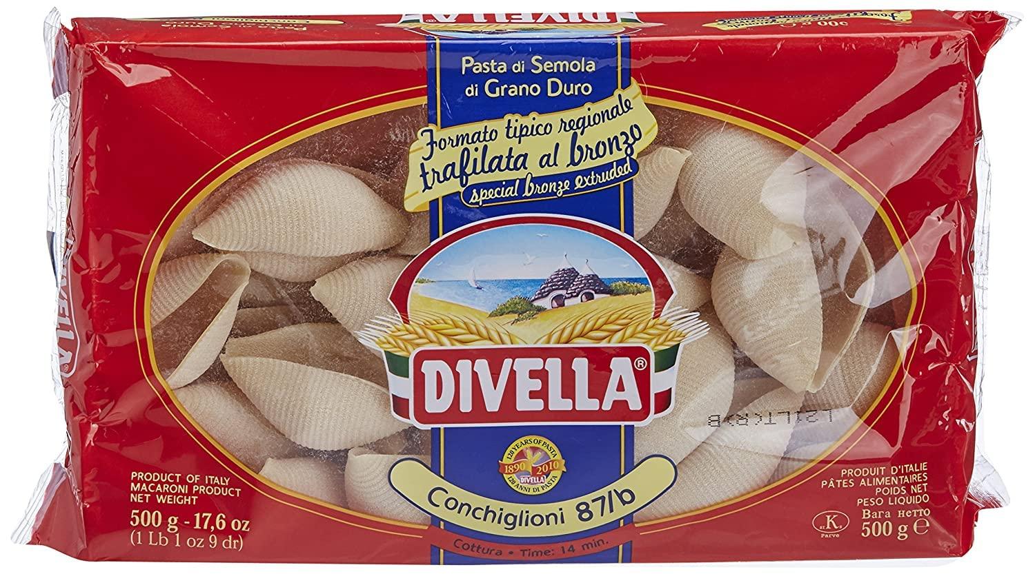 Divella Divella Conchiglioni - 87B Durum Wheat Semolina, 500 g