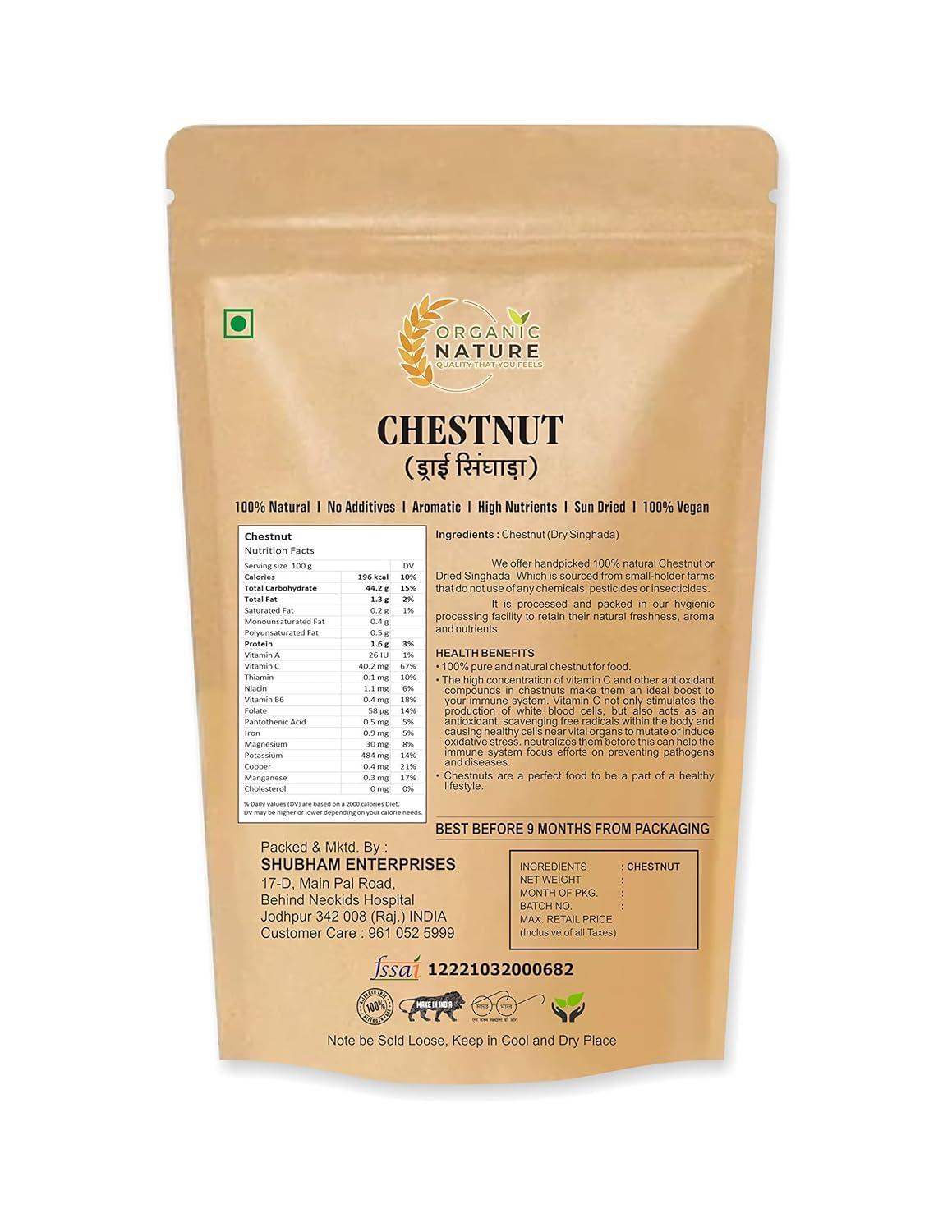 ORGANIC NATURE Organic Nature Dry Singhara Chestnut (100 Grams)