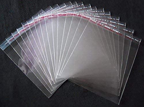 Generic CEN Self Adhesive Transparent Plastic/Polythene Pouch Bags Covers ( 75 Pouches ) | Reusable/Resealable Multipurpose Pouches for Jewelry, Packing, Storage (3 X 4 Inches)