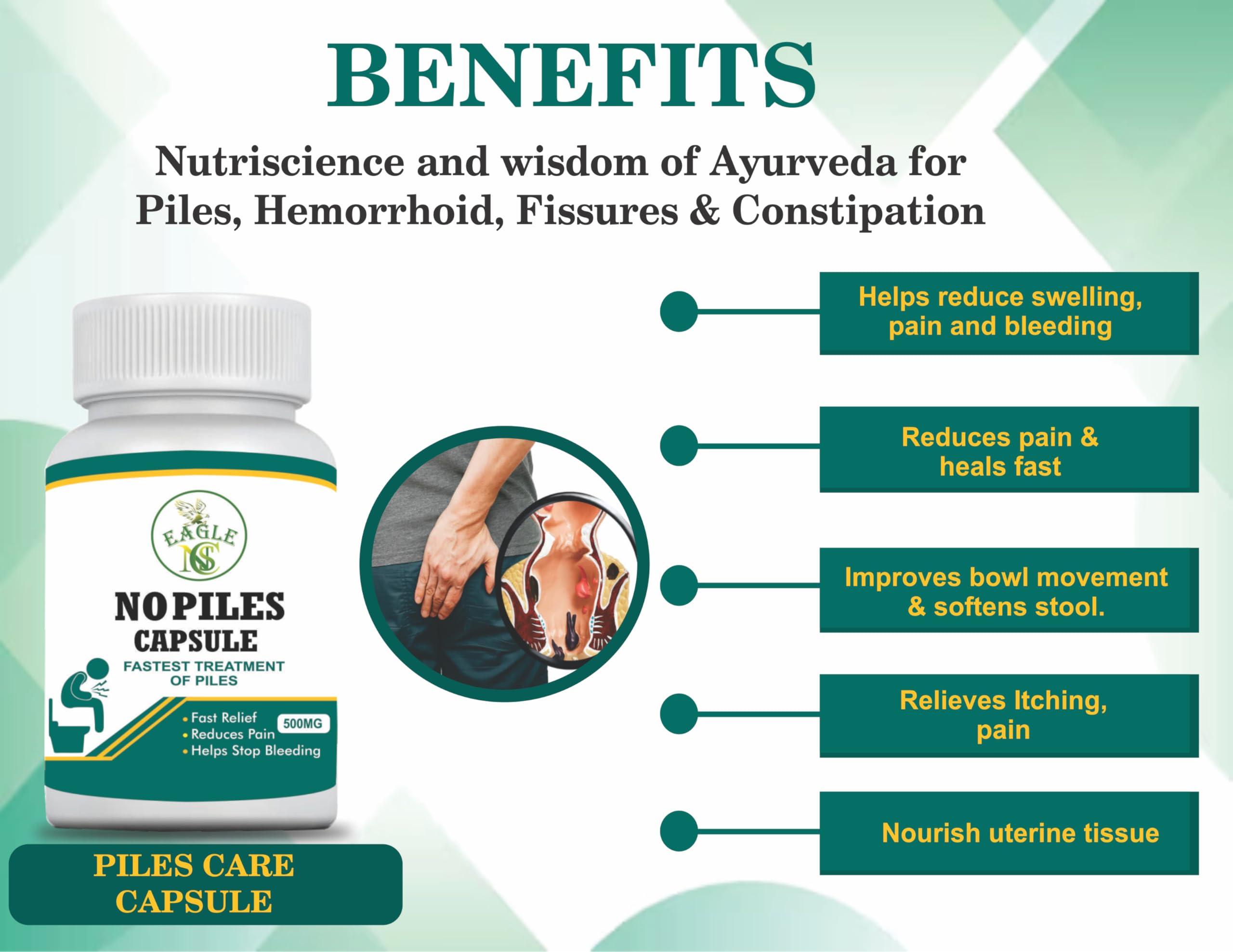 Generic No Piles Capsule Fastest Treatment Of Piles Fast Relief 60 Capsues