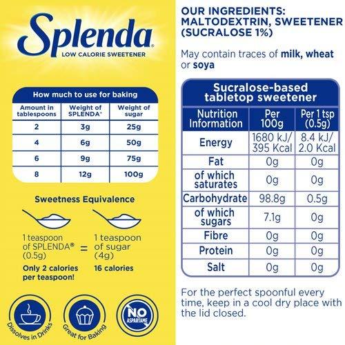 SPLENDA Splenda Granulated Sugar, 125 g