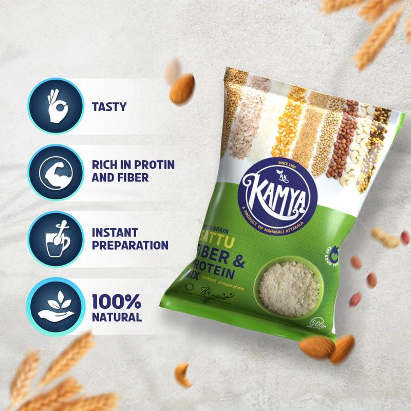 KK Kamya Kamya Mixed Grain Sattu | Naturals Powder with High Protein and Fiber |100% Natural Nutrition | Cereals & Grains Sattu Drink (Pack of 1, 1Kg.)