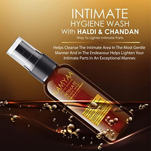Namyaa Namyaa Haldi Chandan Intimate Hygiene Wash | With Germ and Odour Protection | pH Balanced 50ml