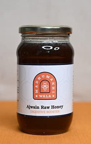 Generic Madhumakhiwala: Ajwain Raw Honey - 100% Pure Honey with No Sugar Adulteration - 500gm