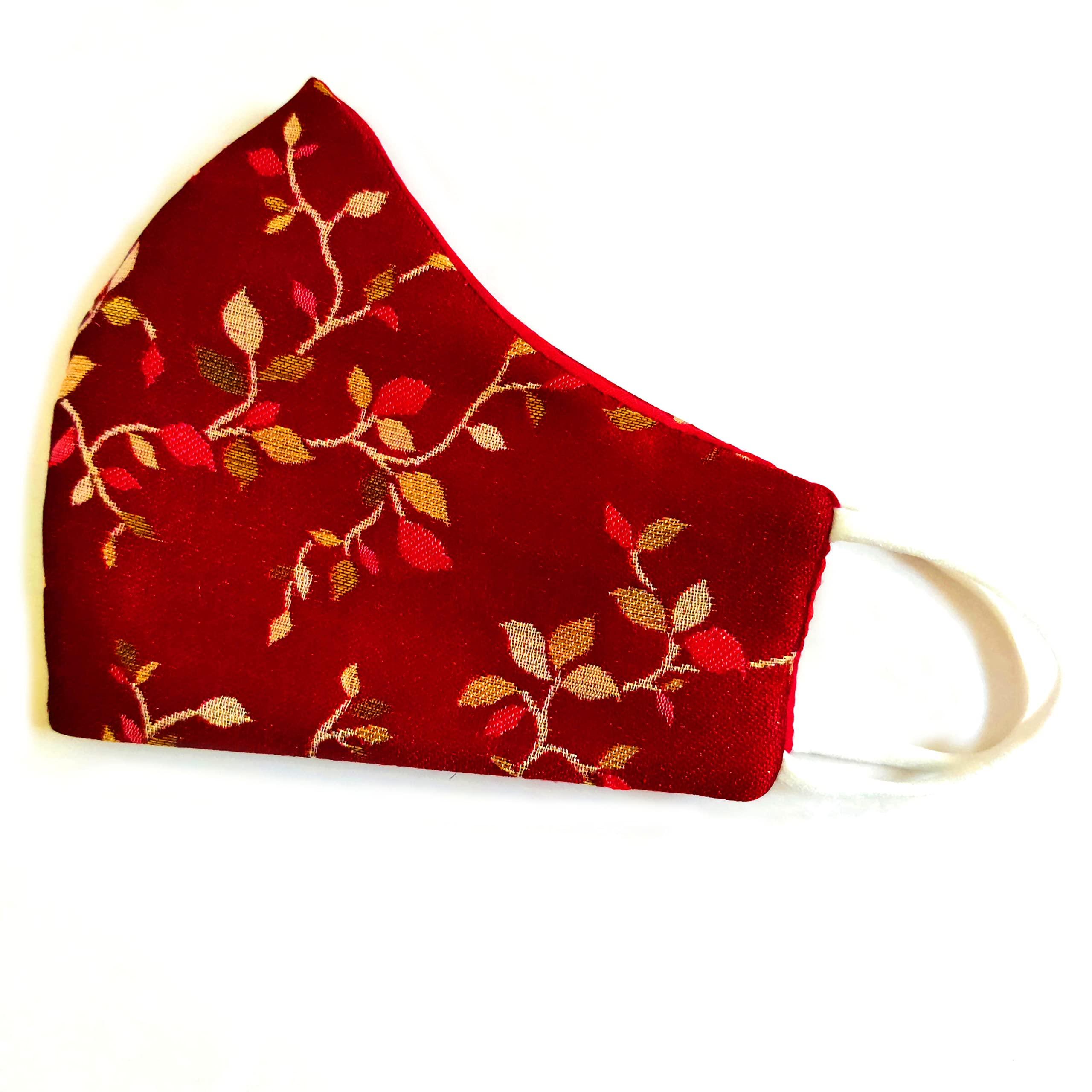 CrushTap CrushTap Woman Wedding and Function Wear Designer Mask For Bride and Groom Family Washable Reusable Free Size (pack of 2)