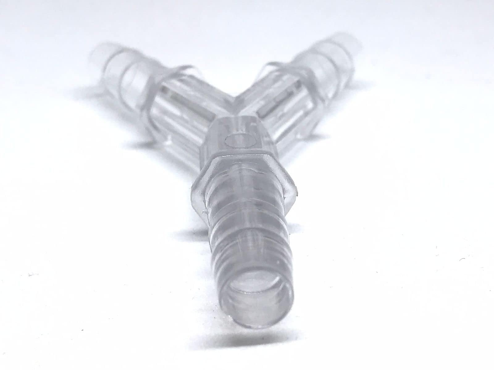 ARIAN Y Oxygen Tubing Connector Medical Grade for connecting two oxygen source tubing with one delievery source of tubing/Responsive Respiratory Y Oxygen Tubing Connector (Each)