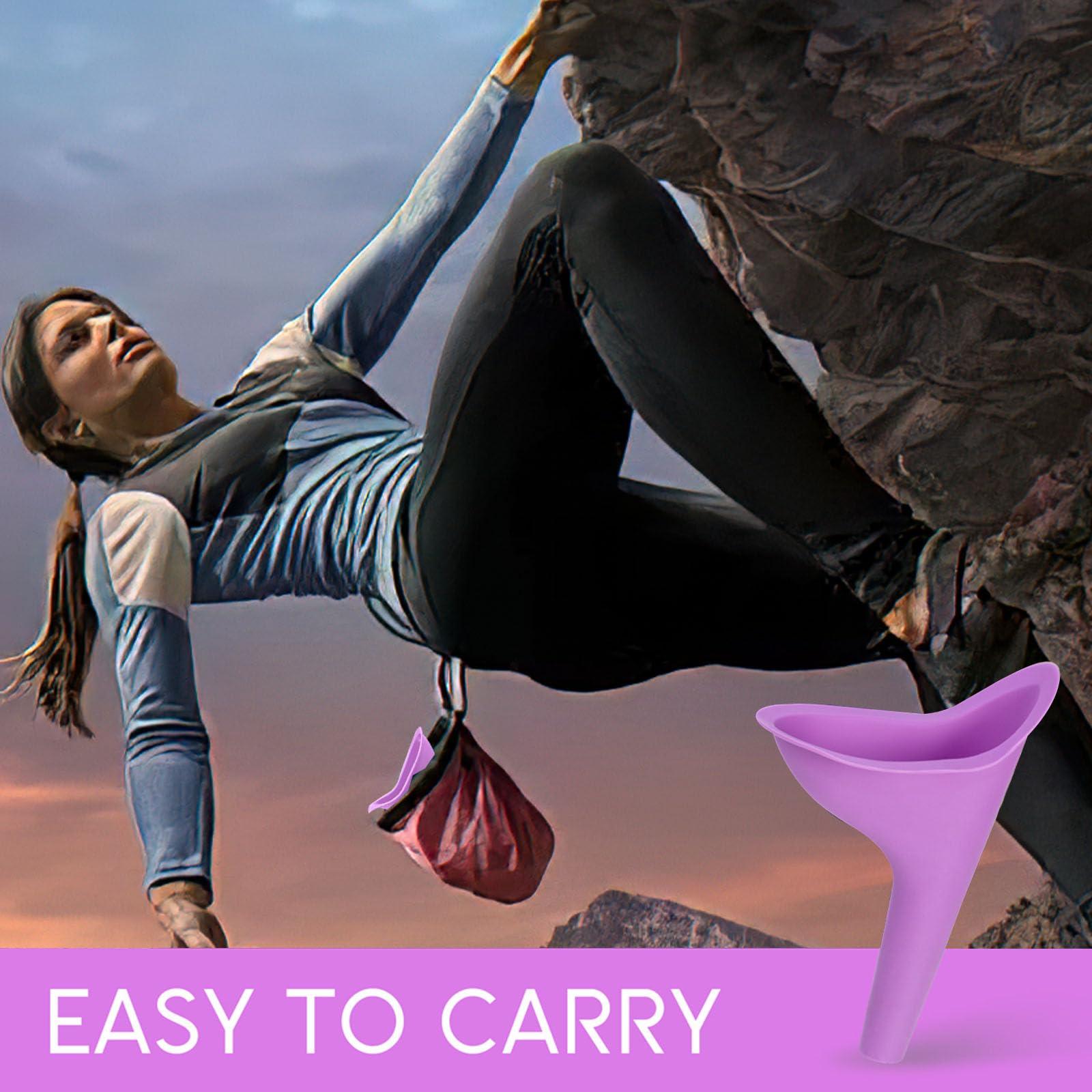 HAKDAY TFW Portable Female Women Urinal Camping Travel Toilet Device 4PCS,Purple